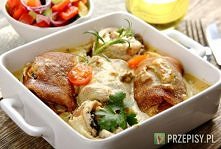 Naleśniki z kurczakiem i pieczarkami