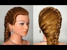 Прическа в школу с плетение...