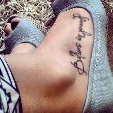 a to mój drugi tatuż . * Belive in yourself * - Uwierz w siebie .:)