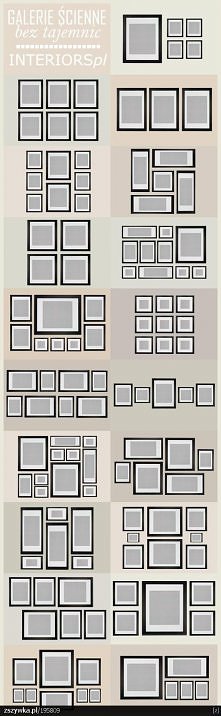 ułożenie zdjęć na ścianie