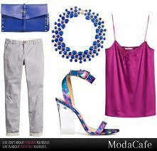 Chinosy. Konkurencja dla jeansów? Focus na materiałowe rurki. 

Na imprezę
Na nietypowe połączenia kolorystyczne namawiamy w szczególności wielbicielki dziennego stonowania. Nie...