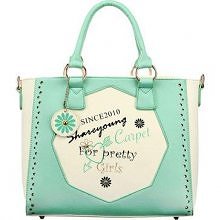 Fashion Contrast Color Handbag Shoulder Bag Cross Body Bag