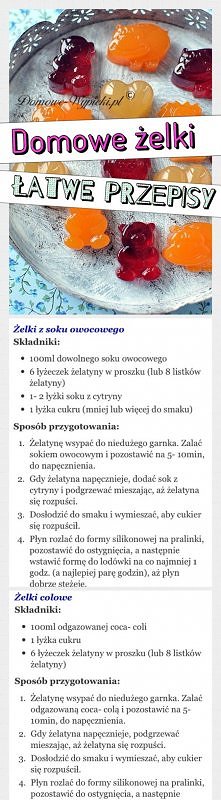 przepisy na zelki <3