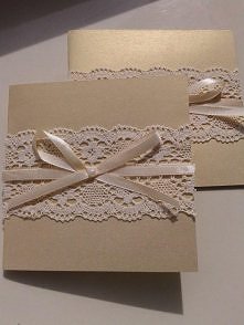 Moje zaproszenia ślubne wykonane własnoręcznie ;-)