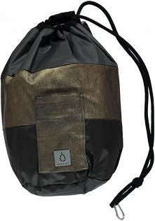 Dwustronny worek na plecy SACK IT! black/gold/gr