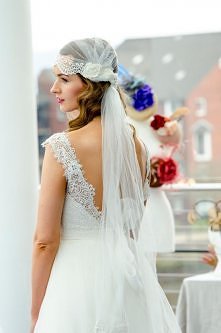 Vintage wedding veil - Welon do ślubu