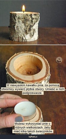 Jak zrobić świecznik z drewna?