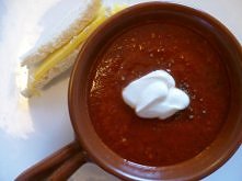 Krem pomidorowy z tostem