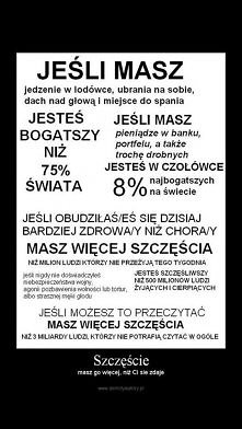 po prostu doceń to co masz :)