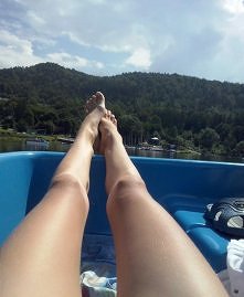 moje nogi na wypoczynku :D
