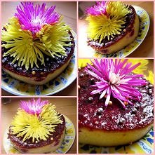 Sernik z malinami...