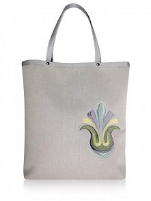 Duża torba na ramię typu shopper RIO(jasnoszara)