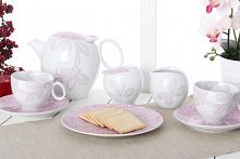 Serwis kawowy QUEBEC LAURA G167 na 12 osób (39 el.) polskiej marki Ćmielów