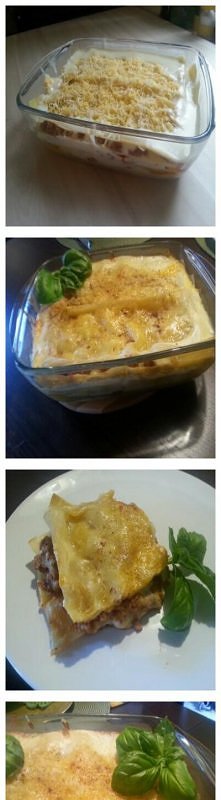 lasagne'a- 750g mięsa mielonego, sos pomodorowy barilla arrabiata, 2zabki czosnku, cebula, ser żółty, makaron do lasagne'i, sol i pieprz, ziola prowansalskie. sos besz...