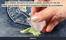 Jak usunąć gumę z ubrania?