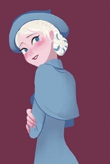 Elsa jako uczennica Akademi Magii Beauxbatons