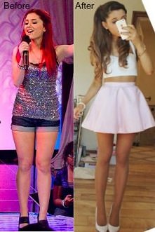 Ariana Grande znana z Victoria Znaczy Zwycięstwo co sadzicie o jej przemianie ? nigdy nie była gruba ale teraz ma piękna figurę... ciekawe ile z tego to zasługa  drogich dietety...