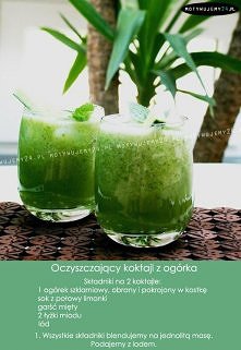 Oczyszczający koktajl z ogórka.