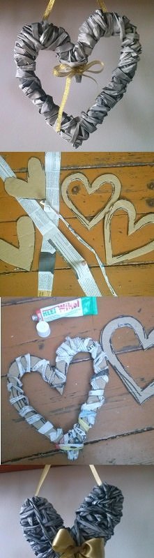 serca z papieru, a'la ...