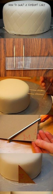 How to Quilt a Fondant Cake...