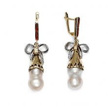 Kolczyki ze złota z brylant...