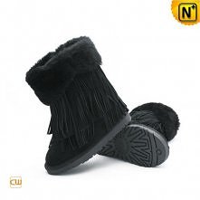 Shearling Fringe Snow Boots CW314426