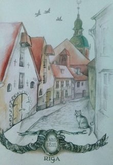 POcztówka z Rygi