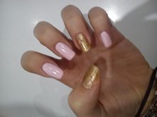 róż+ pękający złoty= <3