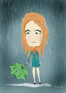 Moja praca pt. "W deszczu"