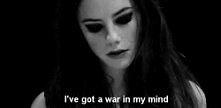 I've got a war in my mind.