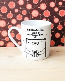 Czekolada jest warzywem - kubek porcelanowy