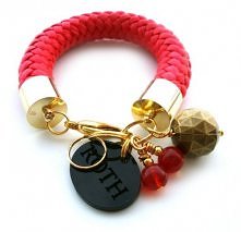 Rope bracelet / czerwona