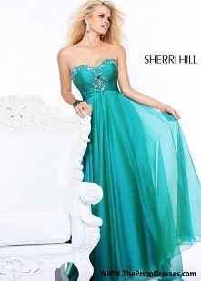 Sherri Hill 21122 Teal Stra...