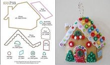 świąteczny domek z filcu