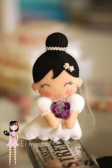 panna młoda z filcu