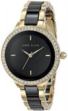 Zegarek z czarną ceramiką.