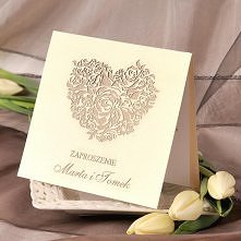 zaproszenie wycinane laserowo