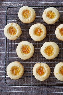 Ciasteczka z oczkiem pomarańczowo-imbirowym