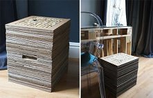 pufa z kartonow i korkow