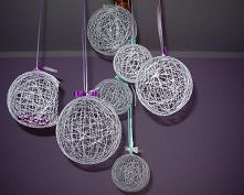 magiczne kule dekoracyjne moje dzieło :)