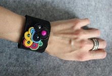 Bransoletka z filcu i soutache