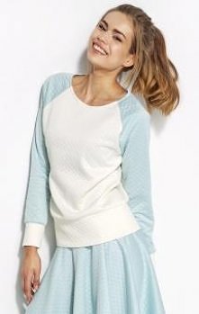 Pikowana bluza - cudny kolor!!