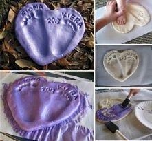 DIY Salt Dough Heart Baby F...