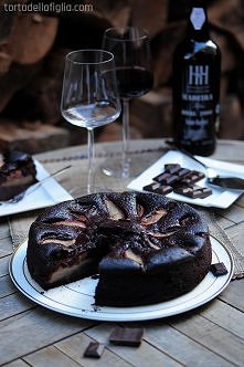 Pijane ciasto z gruszką i w...