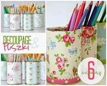 Puszki DIY - decoupage.