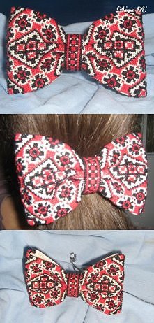 Spinka do włosów - Kokarda
Haft Krzyżykowy