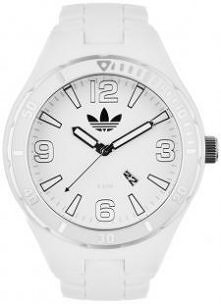 Biały zegarek Adidas.
