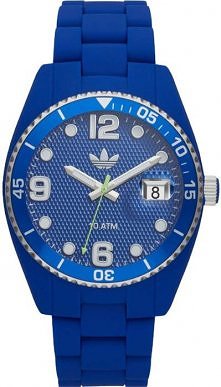 Ciemno niebieski zegarek z ...