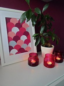 Obraz z tekturowych kolek :)