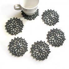 podkładki astry  szare 6szt.